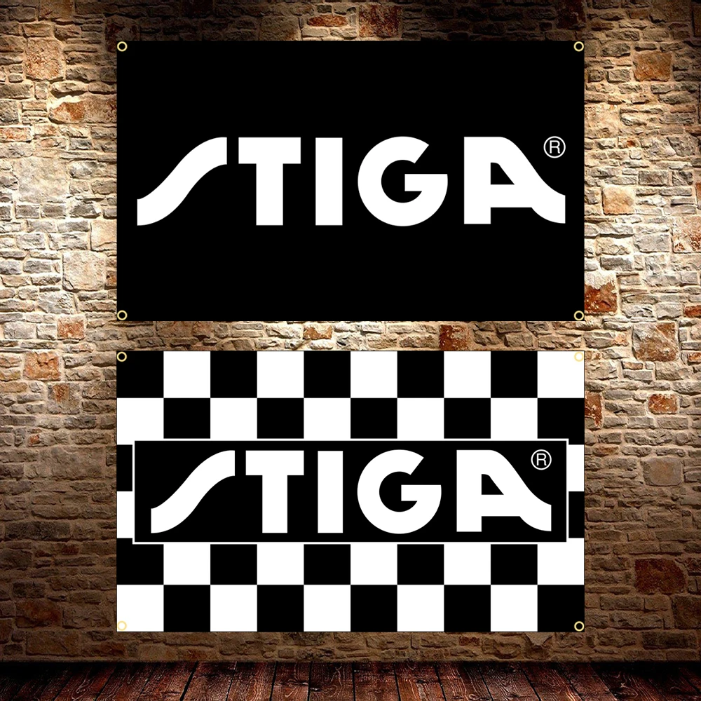 S-STIGAs Table Tennis Flag Polyester Printed Banner 60x90cm 90x150cm for Decorations Sports And Fitness Equipment