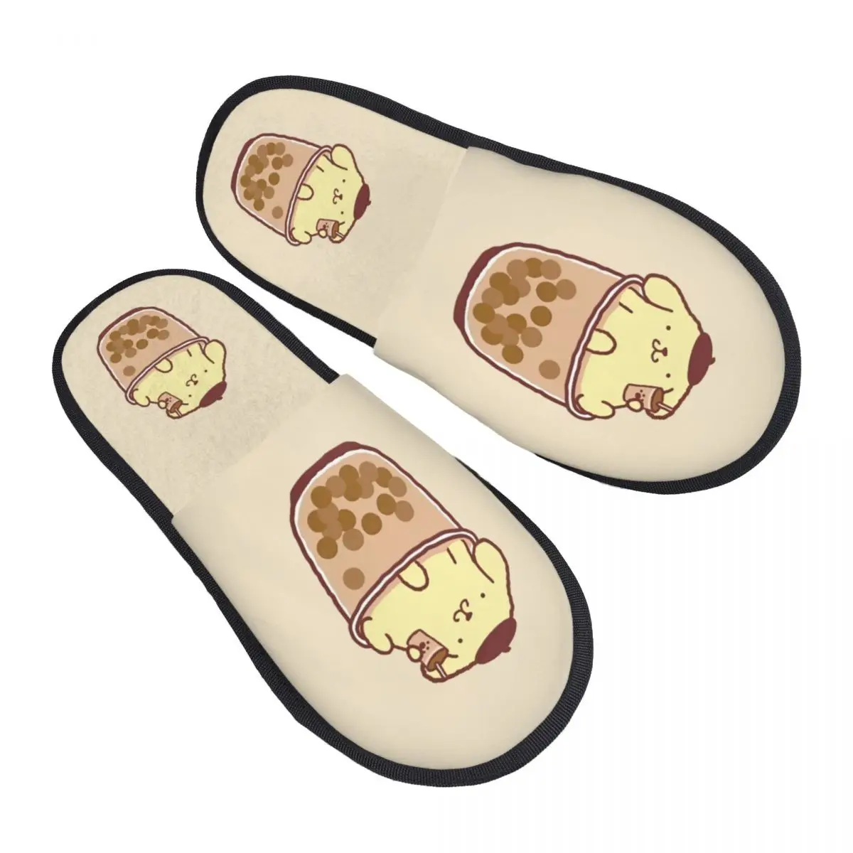 

Домашние тапочки с помпонами на заказ, женские уютные тапочки из пены с эффектом памяти, милые тапочки без шнуровки для собак, спа-тапочки