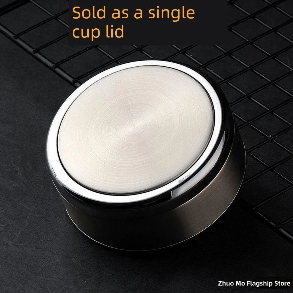 Universal Stainless Steel Double Layer Insulated Mug Lid Replacement Cup Cover for Thermal Pots And Cups All Purpose Lid
