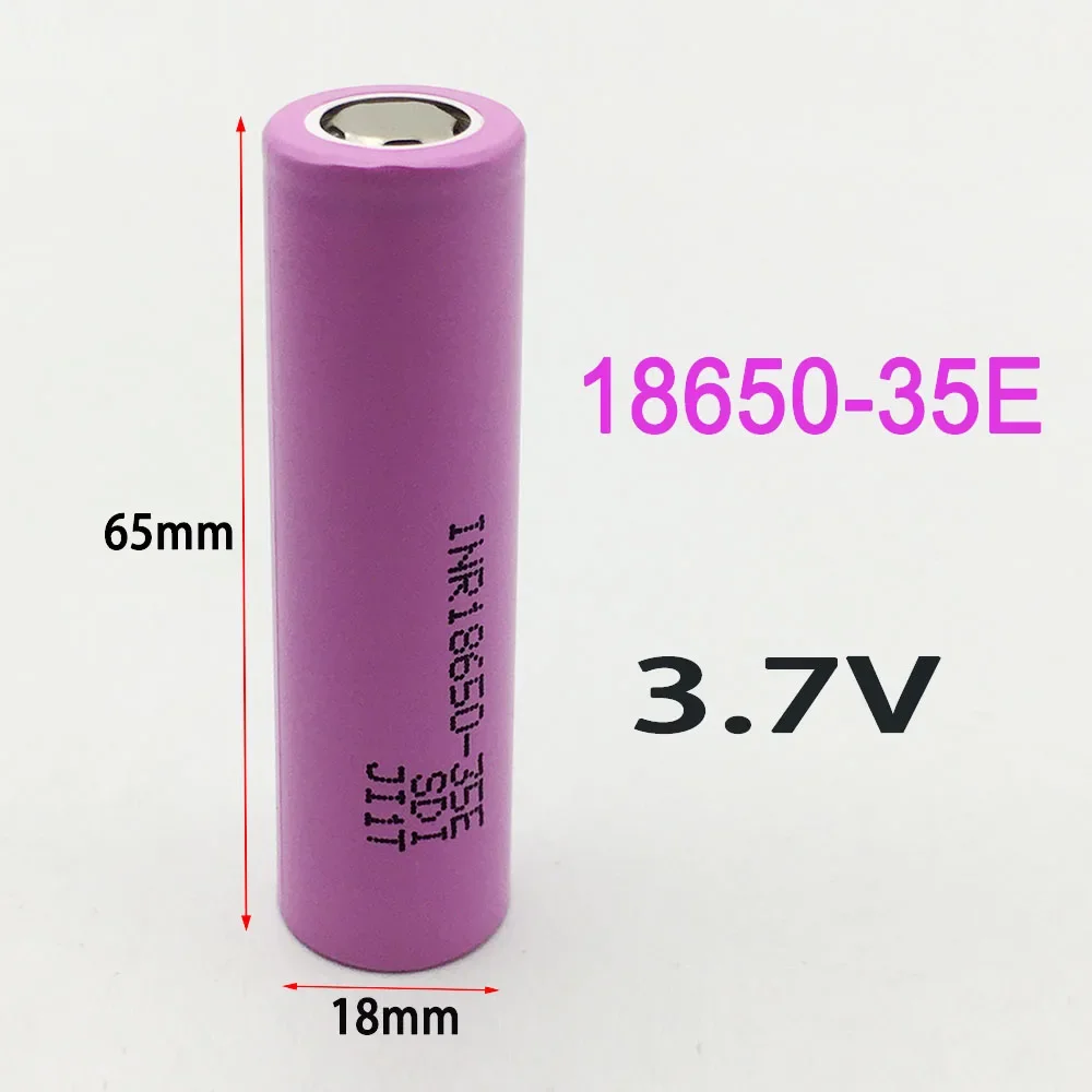 18650 2000/3400mAh 3.7V INR18650-35E Rechargeable Li-ion Battery Continuous Discharge 10A Parallel Series Combinati+USB