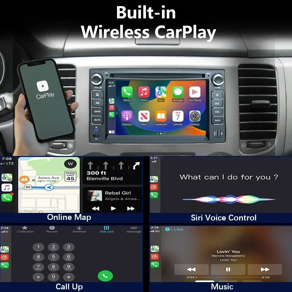 CHSTEK Car Radio Android 13 Carplay For Kia Cerato Morning Spectra Sedona Picanto Lotze Multimedia Bluetooth Navigation WIFI 4G