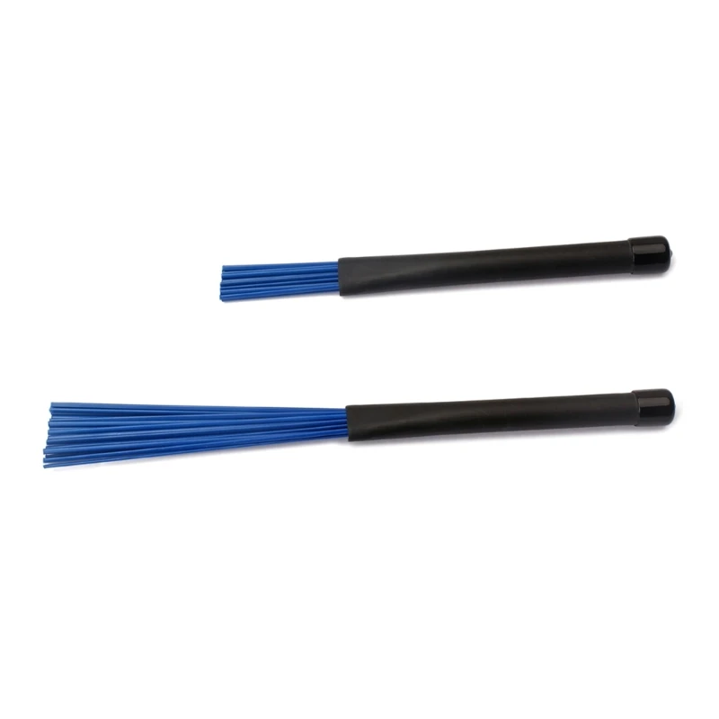 

2 Pieces/set Retractable Rubber Handles Drum Brushes Nylon 32x2x2cm