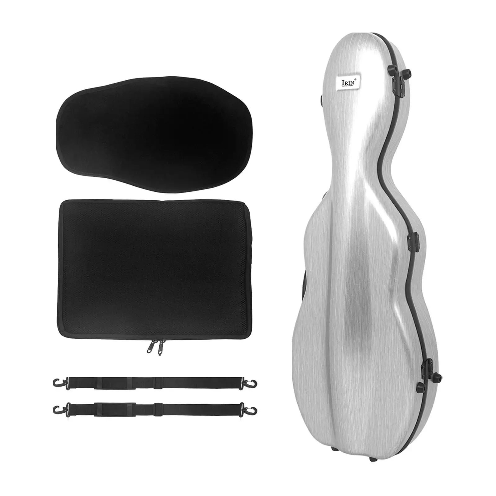 Violin Travel Case 4/4 with Detachable Shoulder Strap and Storage Bag for Instrument Protection