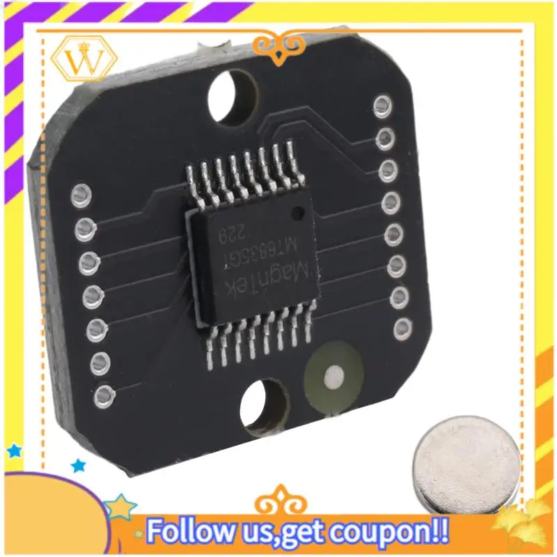 Module d'encodeur magnétique MT6835, moteur sans balais PWM/SPI, 21 bits, peut remplacer AS5048