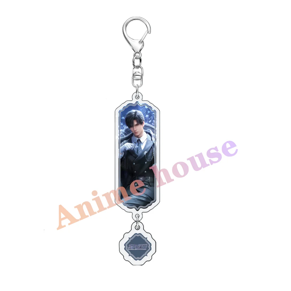 New Anime game Love and Deepspace Keychain 6cm Q Version Acrylic Key Chain Li Shen Shen Xinghui Qi Yu Bag Pendent