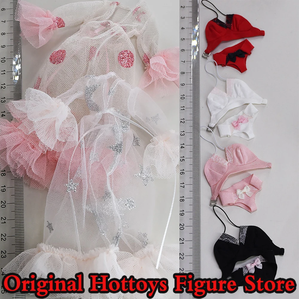 

1/8 Scale Women Soldier Clothes 4 Style Big Chest Underwear Fashion Mesh Nightgown For 17cm BJD Action Figure Model Toys