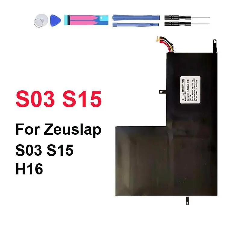 

Сменная батарея для ноутбука с быстрой зарядкой для Zeuslap S03 S15 H16 5000 мАч