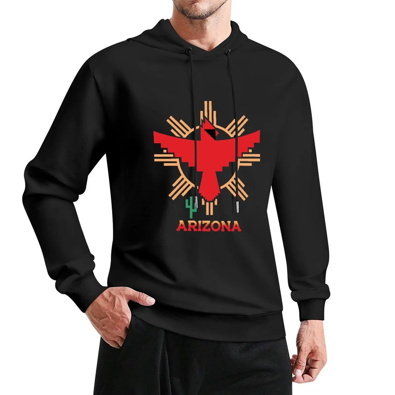 

AZ Cardinal Southwestern Pullover Hoodie men's winter sweater autumn male clothes hoodie streetwear
