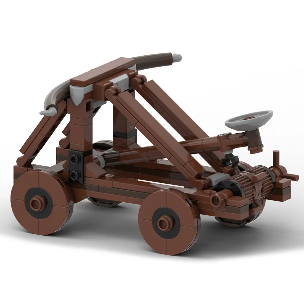 

MOC-152680 Рабочая средневековая катапульта, модель строительной сборки, игрушки 160 деталей