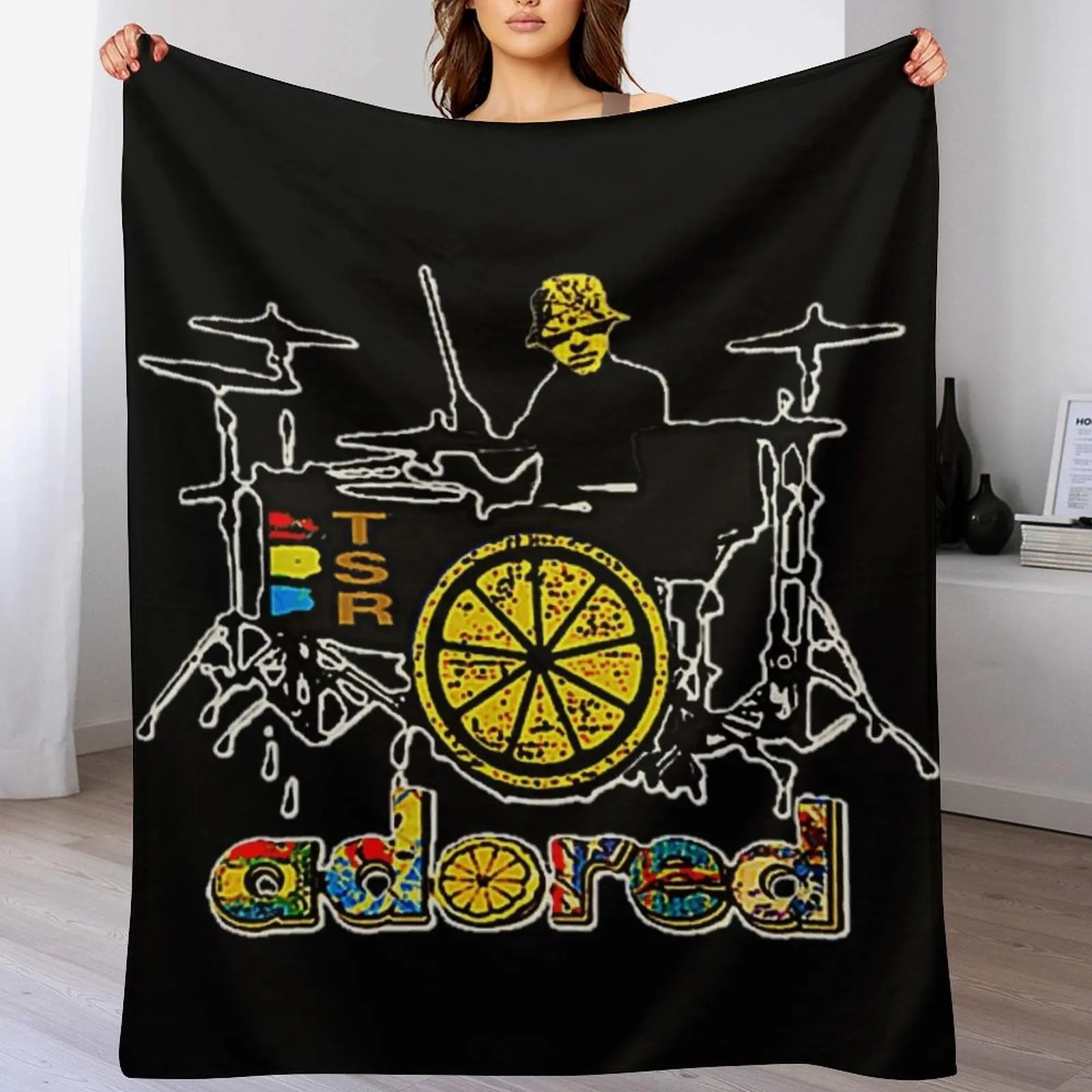 The Stone Roses Adored Reni He Bangs The Drums Throw Blanket Thermal Camping Luxury Throw Blankets