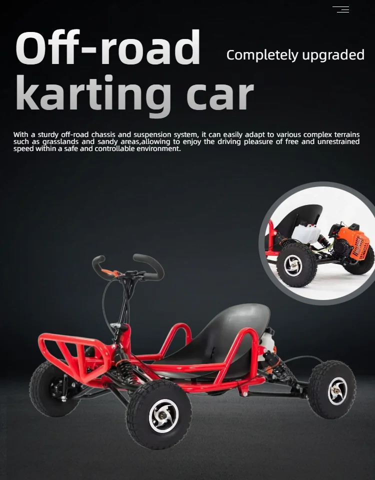 Outdoor All Terrain Drift Carts For Adults 2 Stroke Shaft Drive Off-Road Buggy Four-Wheel Beach Buggy Go KartsIt's All About Th - view 4