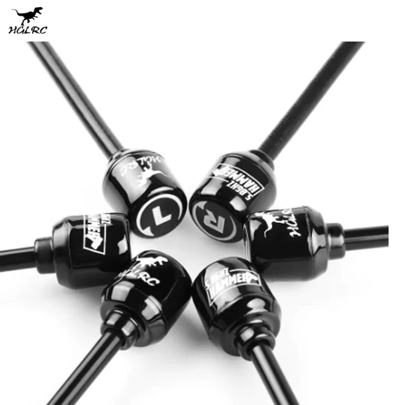 HGLRC Mini Antenna a martello a lungo raggio Mini RHCP LHCP Spin SMA IPEX MMCX angolo 5.8G 2.5dBi 135mm per RC FPV Racing Drone