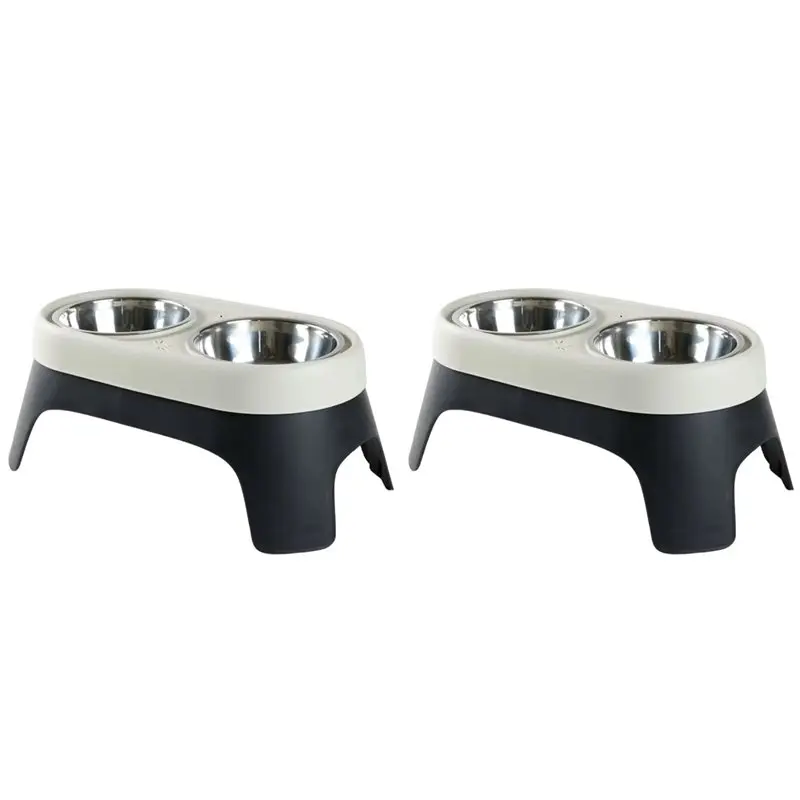 2x-dog-elevated-feeder-anti-knock-stainless-steel-raised-dog-bowl-elevated-bowls-for-dog-cat-bowl-[a22i-store]