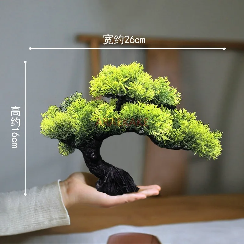 Simulated Welcome Pine, Green Plants, Leaves, Potted Plants, Fake Pine Trees, Props, Bonsai Decorations - Image 6