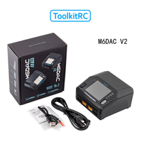ToolkitRC M6DAC V2 Pro Dual Channel AC 200W/300W DC 400WX2 Smart Lipo Battery Charger for 1-6S LiHV Lipo Battery PD 65W