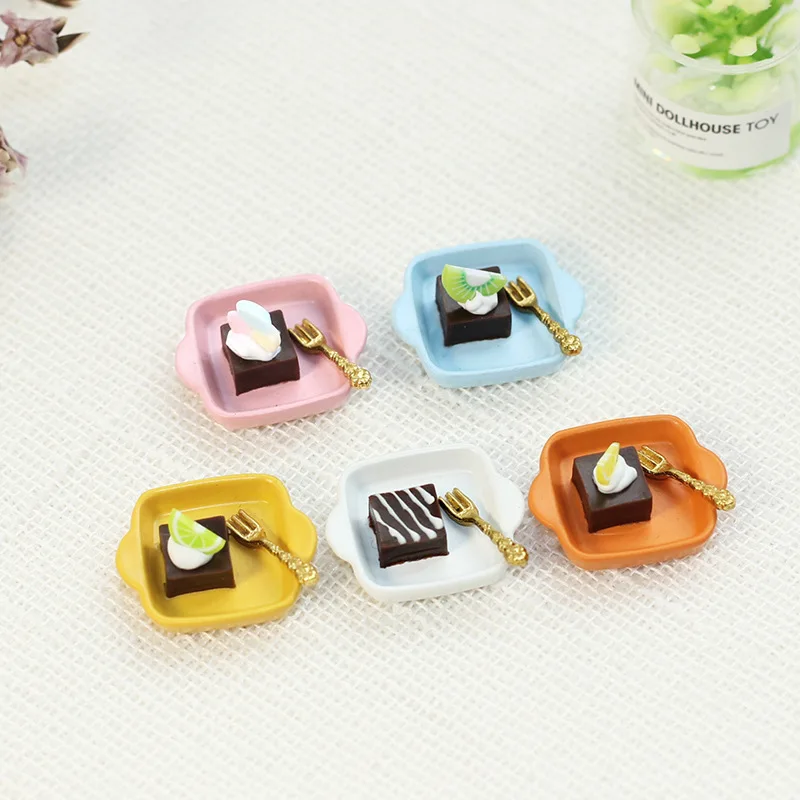 

1:12 Doll House Accessories Miniature Food Play Home Scene Photography Props Toys Model Various Chocolate Pastries Decoration