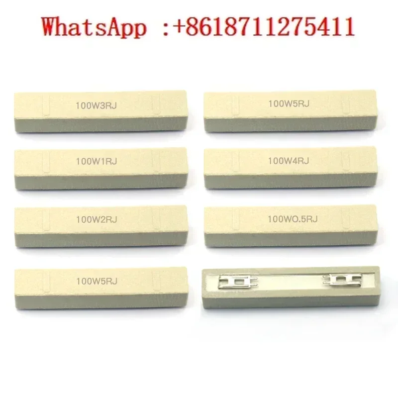 10pcs 100W cement resistor high power 0.1 Euro 0.5R 1R 2 5 8 10R 15 20 30 50 200