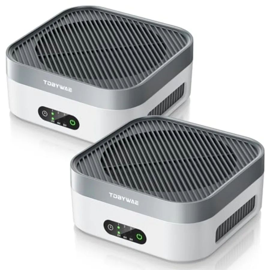

Air Purifier 2 Pack for Bedroom Use H13 True HEPA Filter White Covers Up to 1200 ft Quiet Wind Wheel System Ideal for Pets Dust