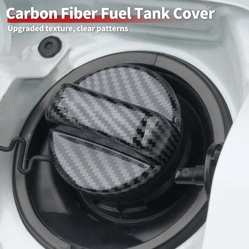 Capuchon de protection pour réservoir de carburant de voiture, capuchon décoratif en Fiber de carbone, accessoires automobiles pour Audi A3 New A4L A6L/Q5L/Q3/Q7/Q2L