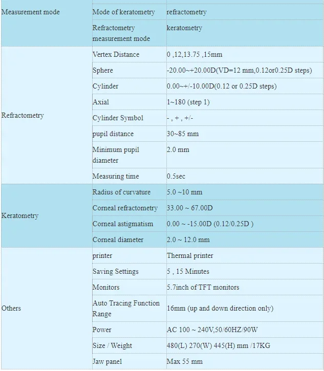 Ultima e avanzata optometria EYE test machine ARK-830 rifrattometro automatico con cheratometro