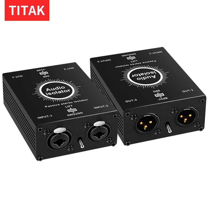 Dual Channel Audio Isolator Audio Noise Filter Noise Suppressor Audio Signal Noise Reducer for Live Broadcast Mixer