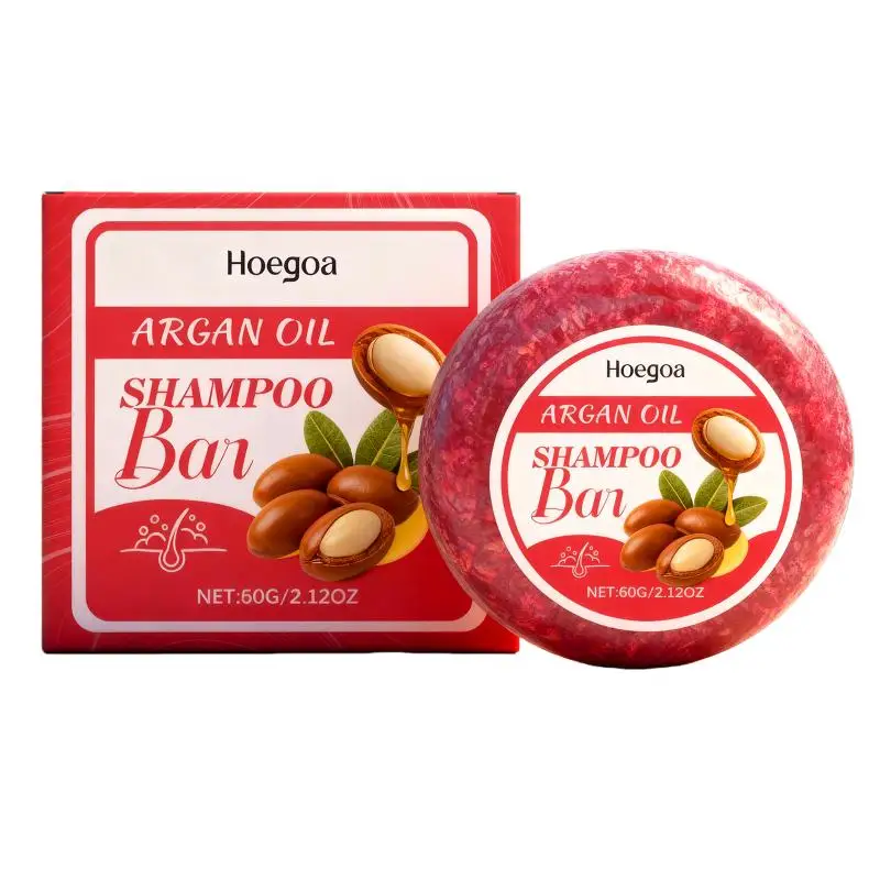 Solid Shampoo Bar For All Hair Types Castor Oil Shea Butter Moisturizing Frizz Control Split Ends Repair Friendly Hair Care 60g