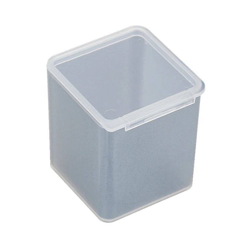 2pcs Mini Small Case PP Transparent Plastic Storage Box Pack Boxes DIY Making Screw Parts Manicure Nail Material Accessories