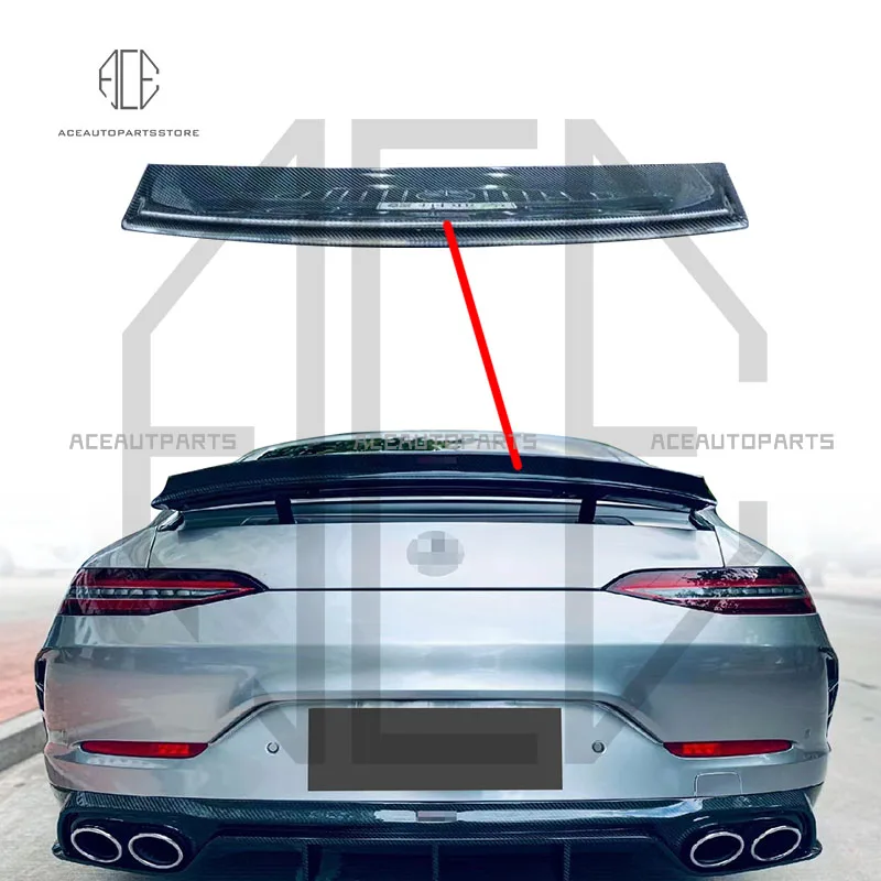 

Rear Spoiler Wing Carbon Fiber GT50 Car Trunk Rear Wing Spoiler For Mercedes Benz AMG GT53 2019-2022
