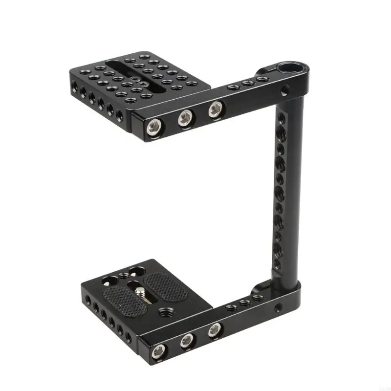 

N1HD C Frame Camera Cage with Cheese Type Top Plate Base Plate Aluminum Camera Cage Adapter for DSLR Cameras Accessories