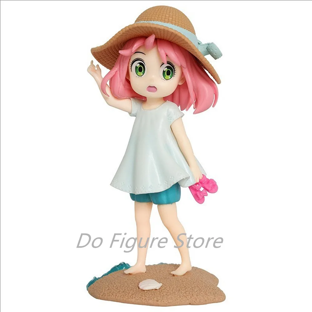 

25cm Anime Anya Forger Figures GK SPY×FAMILY Action Figures Beach Summer PVC Collection Model Ornament Toys Birthday Gifts