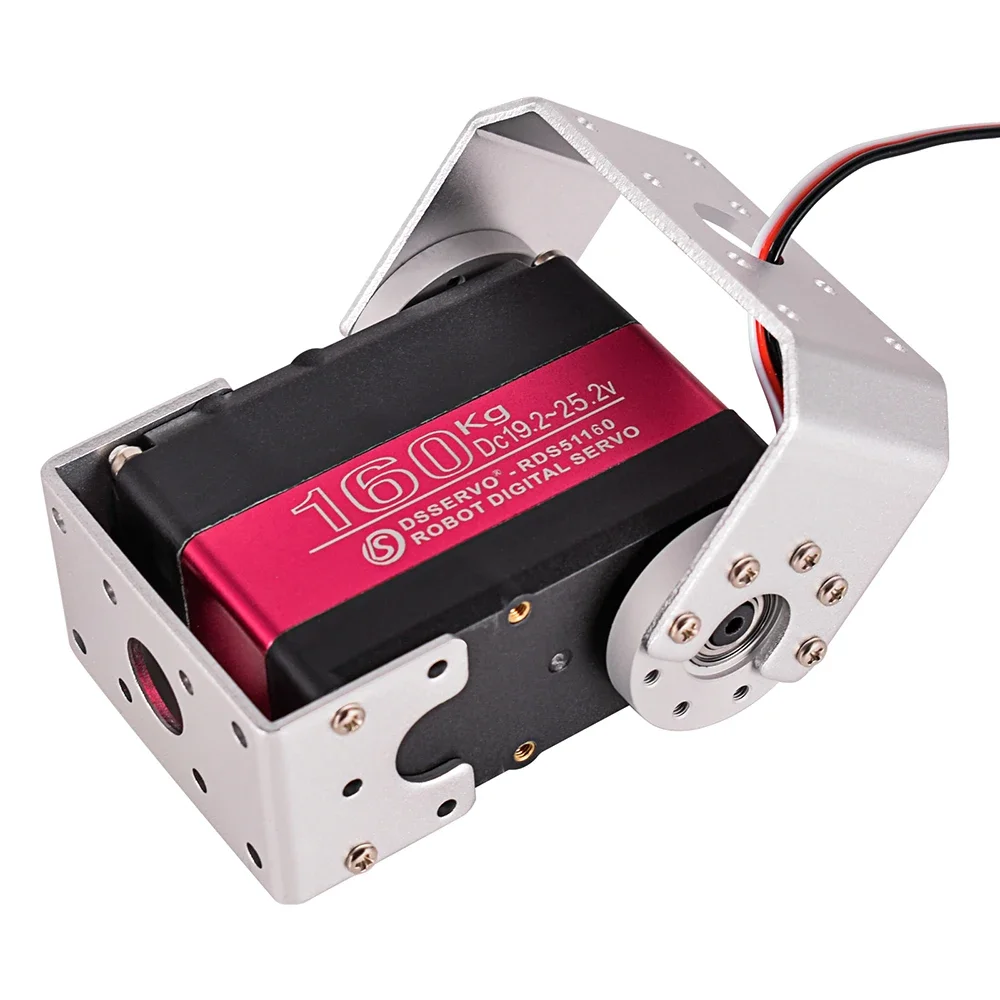 Impermeável High Torque RC Digital Servo, Disco de metal de eixo duplo para FPV Drone, Robô de carro, 160kg, 24V, 180 °, 270 °, RDS51160