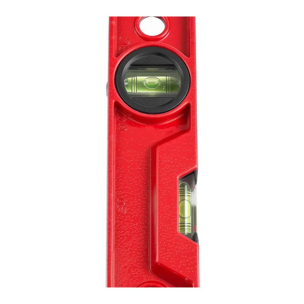 Robust Aluminum Level with Magnetic Base and Uniform Cast Structure to Maintain Straightness Over Extended Usage