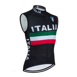 2024 ITALIA Cycling Team Jersey Men Women Fashion Breathable Bike Vest Ropa Ciclismo Sleeveless Bicycl Maillot Tshirt
