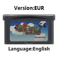 Картридж серии GBA Game mMario, 32-битная карта игровой консоли, Super mMario Advance wWario Land 4 Kart для GBA