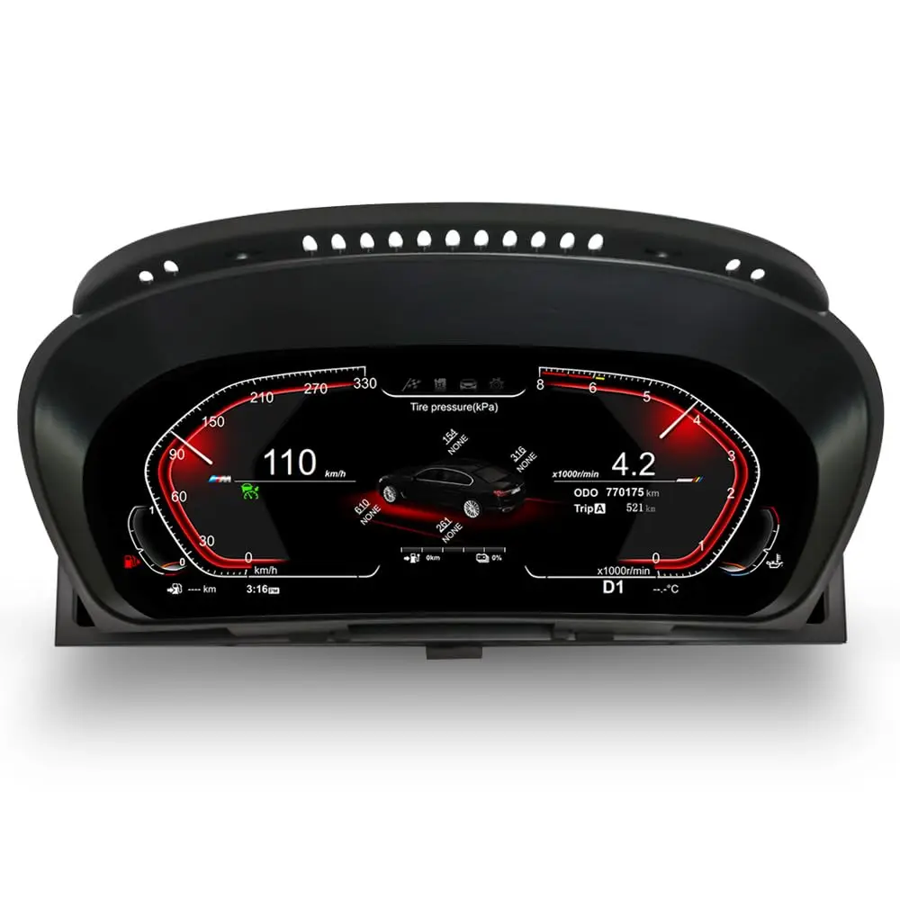 

12.3’’ Digital Gauge Cluster for BMW E70 E71 2007-2013 CCC CIC, LCD Instrument Dashboard Speedometer Panel Gauge