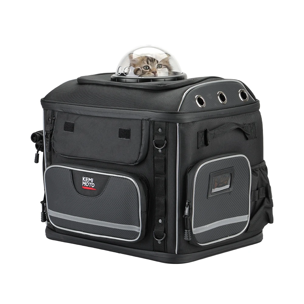 Motorrad-Haustiertaschen Hunde- und Katzen-Transporttasche für Street Glide Road King mit Beifahrersitz oder Gepäckträger Touring Trike Modelle – Detail 19