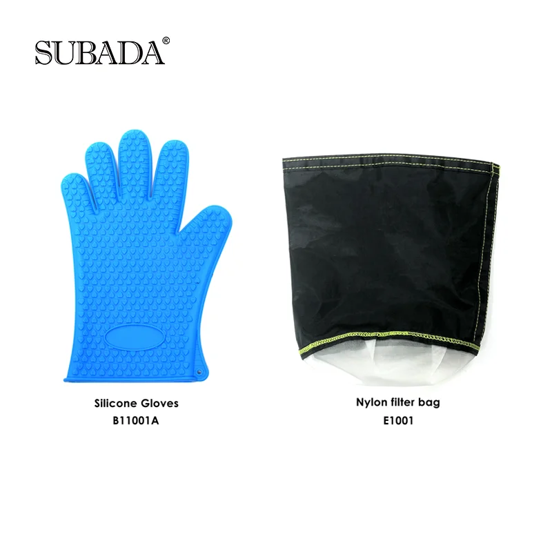 SUBADA Coffee Filter Bag Tea Filter with Gloves Reusable Filter Tool Coffee Perfect Filter Residue Black Bag Extraction 2025