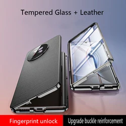Magnetic Glass Case For Oneplus 13 1 + 13 360Β° Tempered Glass Leather Phone Cover For Oneplus 13 One Plus13 Lens Protect Shell