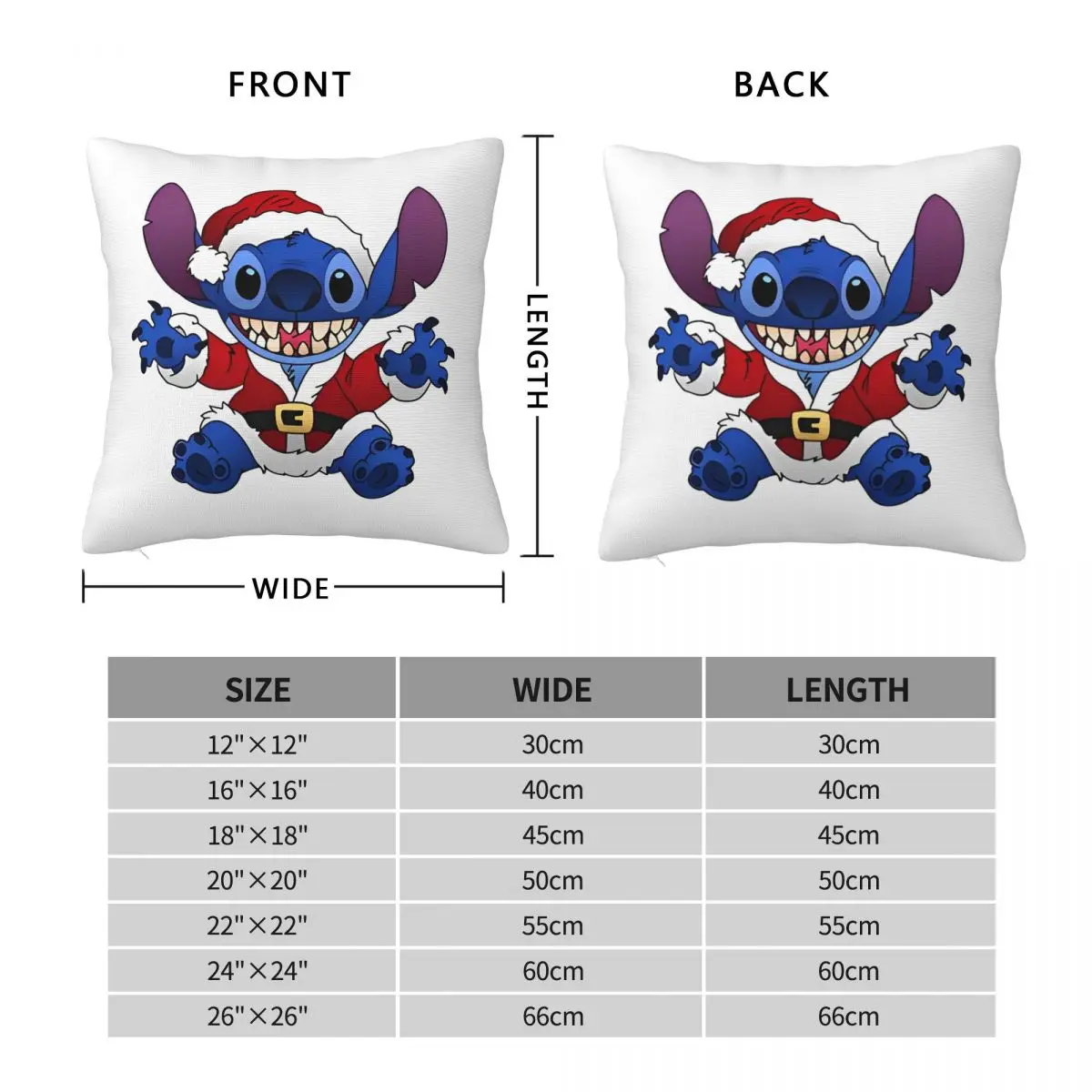 لطيف غرزة المخدة غطاء وسادة بوليستر هدية عيد ميلاد سعيد رمي كيس وسادة غطاء غرفة نوم مربع 45X45cm