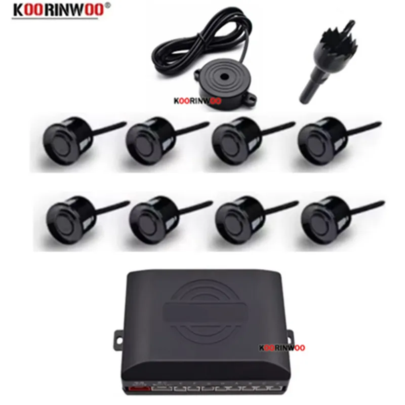OOWLIVEE Electrics Auto Parkmaster Parking Sensors 8 Parking System Radars Detector Front Sensors 22mm Probes Car Accossories