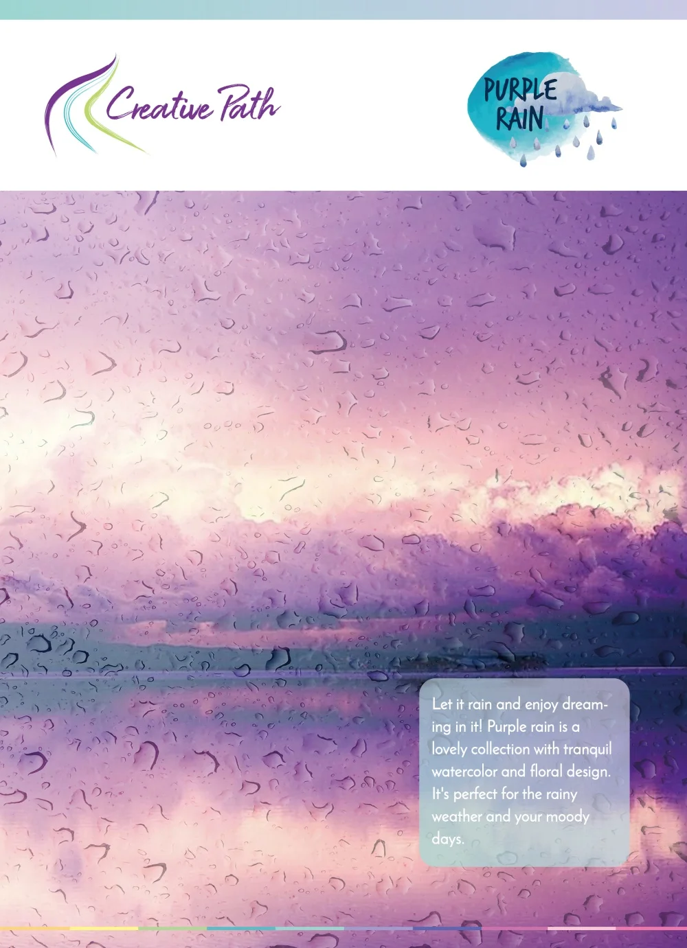 Creative Path 12-teiliges Purple-Rain Scrapbooking-Journaling-Set, dekorative Papiere, Stanzformen, Stempel, Aufkleber, DIY-Bastelset – Detail 2