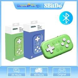 8BitDo Micro Bluetooth Gamepad Mini controlador compatible con Nintendo Switch/Android/Raspberry Pi/iOS/Win10/11 y modo de teclado