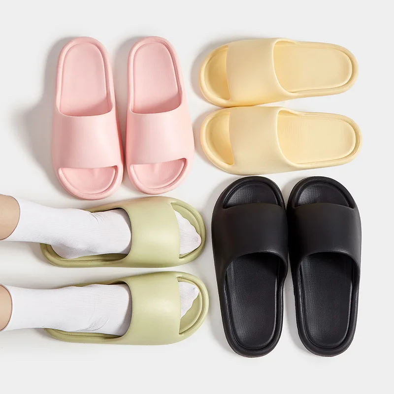 إيفا النساء الصنادل الوجه يتخبط شبشب رجالي بلون بسيط عدم الانزلاق لينة وحيد مريح دش النعال في الهواء الطلق زوجين الأحذية