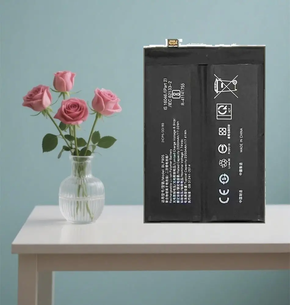 

Good Low-Temperature Performance BLP905 Mobile Phone Battery Reliable Replacement For Oppo Reno 7 Pro Reno7 4500Mah