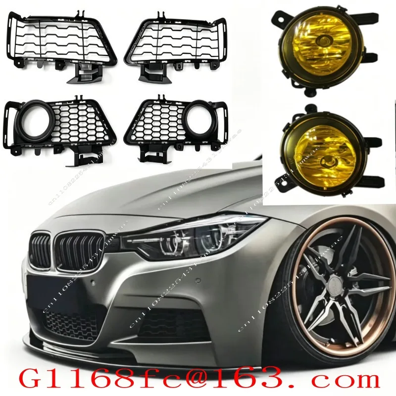 Suitable for 13-19 3 Series F30 F31 F35 Modified MT Surround Fog Light Net Fog Light Cover Frame Lower Grille