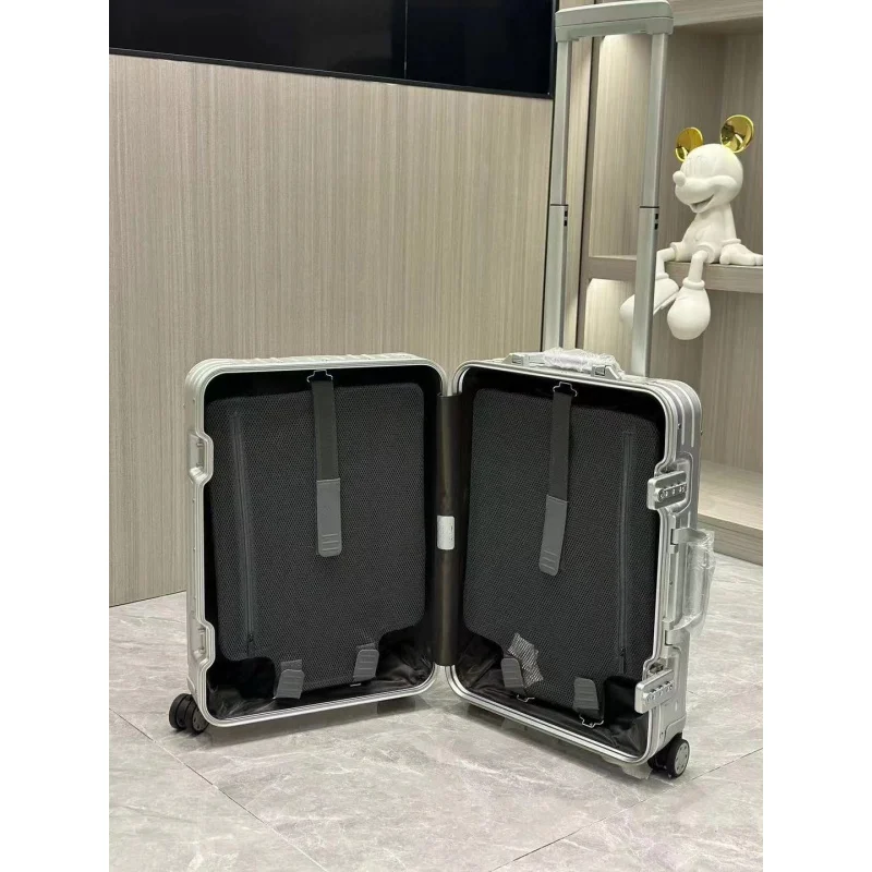 Ayebright Travel All Aluminum Suitcases Cabin large size luggage custom luxury style middle size Suitcases on wheels