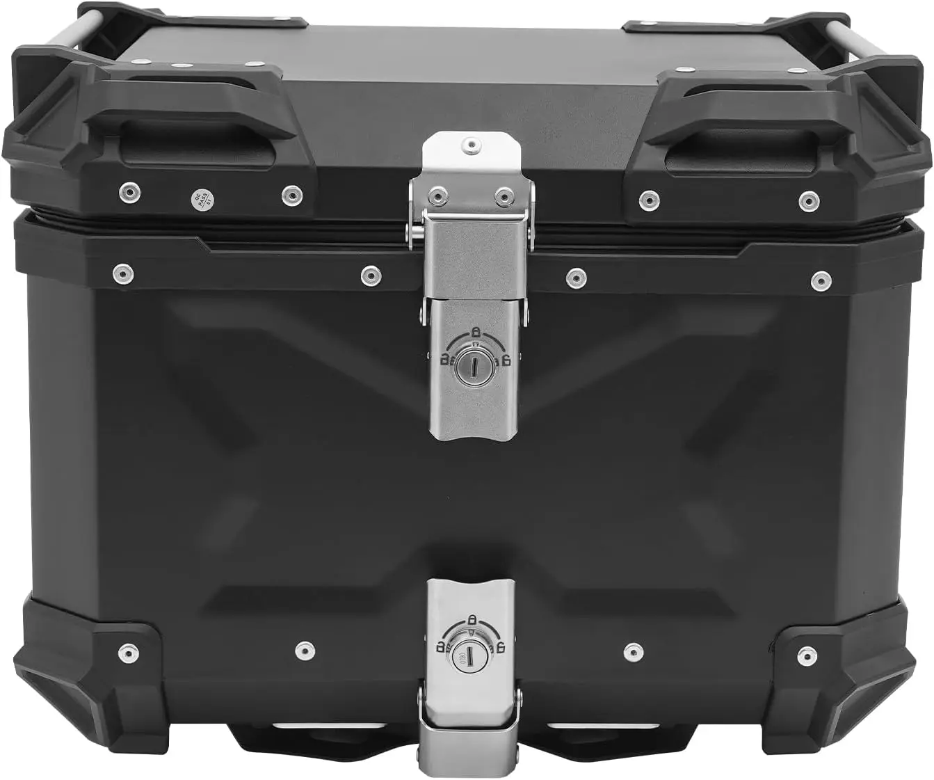 

45л мотоциклетный верхний чехол, алюминиевый хвостовой ящик для мотоцикла, багажник с замком, водонепроницаемый мотоциклетный верхний ящик для магазина, шлем, большой багаж