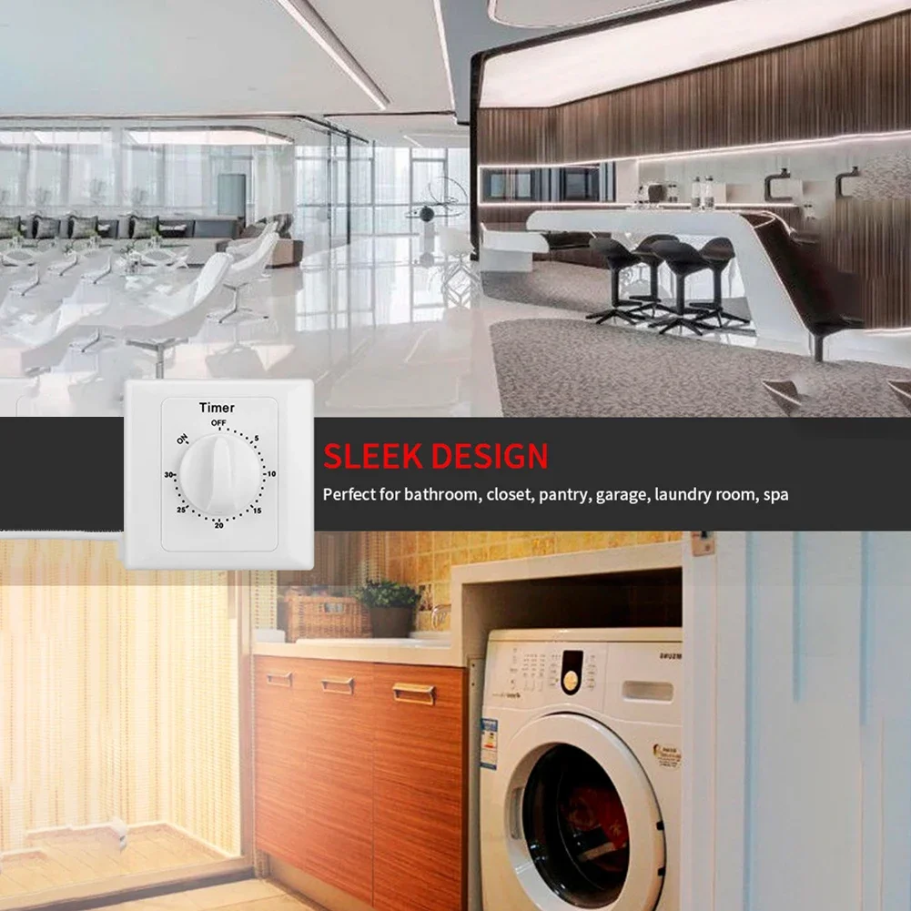 Mechanical and Electronic Timer Switch with Countdown Function for Household Devices High Accuracy and Easy Operation