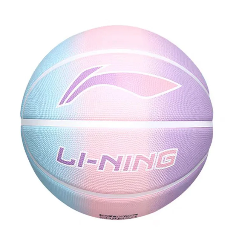 كرة السلة Li-Ning LBQK757 قوس قزح متدرج مقاوم للاهتراء في الهواء الطلق كرة تدريب للشباب للمراهقين والأولاد والأطفال ﻿