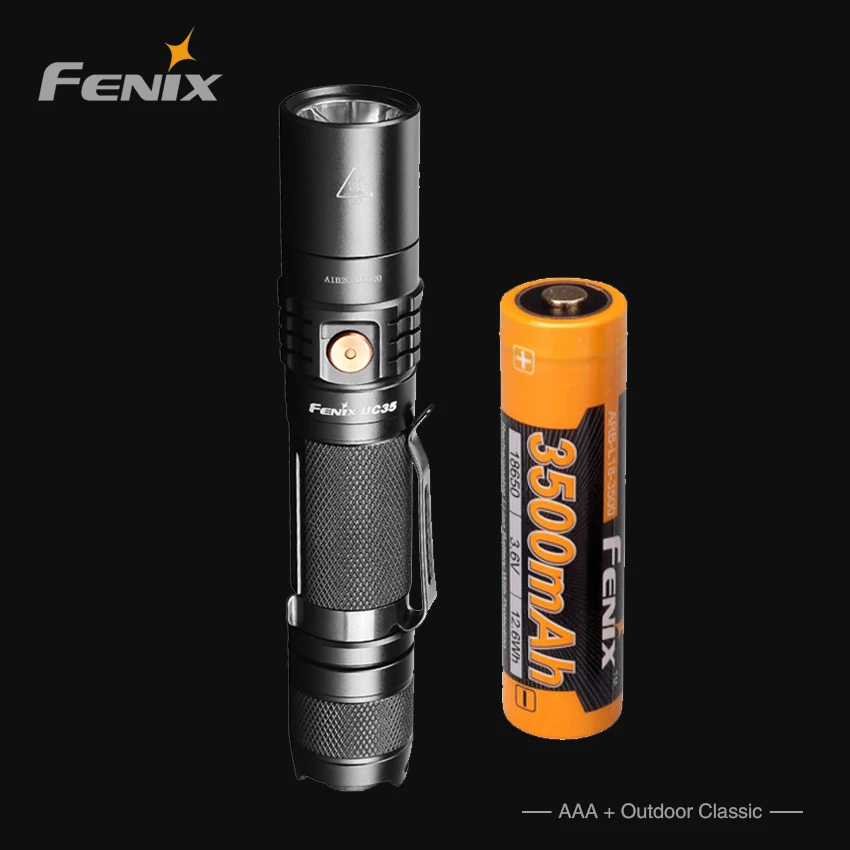 Fenix UC35 V2.0 LED USB Rechargeable Tactical Flashlight Torch